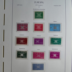 Collection timbres d'Europa CEPT 1956-1979 neufs** complet en un album.