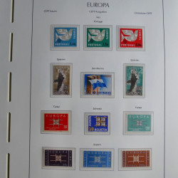 Collection timbres d'Europa CEPT 1956-1979 neufs** complet en un album.