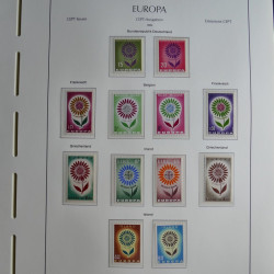 Collection timbres d'Europa CEPT 1956-1979 neufs** complet en un album.