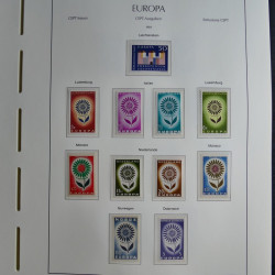 Collection timbres d'Europa CEPT 1956-1979 neufs** complet en un album.