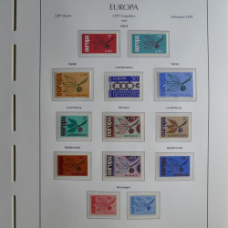 Collection timbres d'Europa CEPT 1956-1979 neufs** complet en un album.