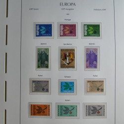 Collection timbres d'Europa CEPT 1956-1979 neufs** complet en un album.