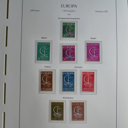 Collection timbres d'Europa CEPT 1956-1979 neufs** complet en un album.