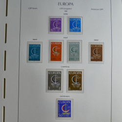 Collection timbres d'Europa CEPT 1956-1979 neufs** complet en un album.