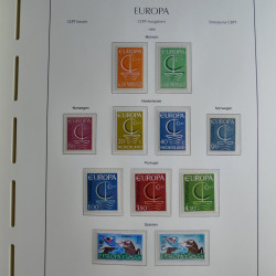 Collection timbres d'Europa CEPT 1956-1979 neufs** complet en un album.