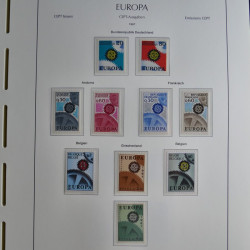 Collection timbres d'Europa CEPT 1956-1979 neufs** complet en un album.