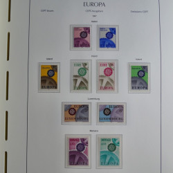 Collection timbres d'Europa CEPT 1956-1979 neufs** complet en un album.
