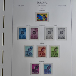Collection timbres d'Europa CEPT 1956-1979 neufs** complet en un album.