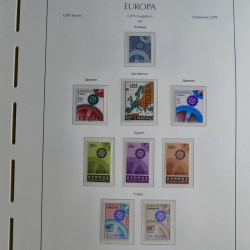 Collection timbres d'Europa CEPT 1956-1979 neufs** complet en un album.
