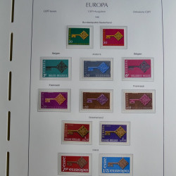 Collection timbres d'Europa CEPT 1956-1979 neufs** complet en un album.