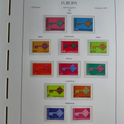Collection timbres d'Europa CEPT 1956-1979 neufs** complet en un album.