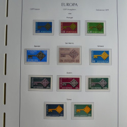 Collection timbres d'Europa CEPT 1956-1979 neufs** complet en un album.