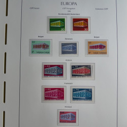 Collection timbres d'Europa CEPT 1956-1979 neufs** complet en un album.