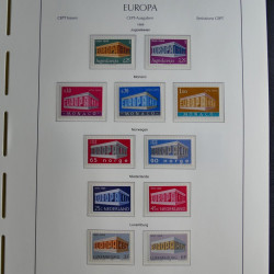 Collection timbres d'Europa CEPT 1956-1979 neufs** complet en un album.