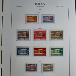 Collection timbres d'Europa CEPT 1956-1979 neufs** complet en un album.