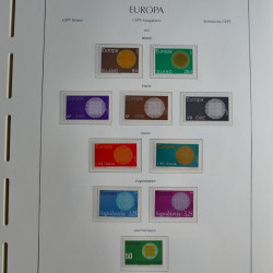 Collection timbres d'Europa CEPT 1956-1979 neufs** complet en un album.