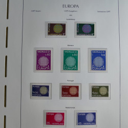 Collection timbres d'Europa CEPT 1956-1979 neufs** complet en un album.