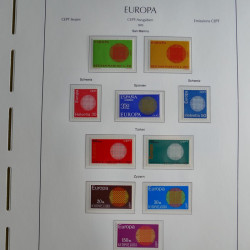 Collection timbres d'Europa CEPT 1956-1979 neufs** complet en un album.