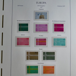 Collection timbres d'Europa CEPT 1956-1979 neufs** complet en un album.