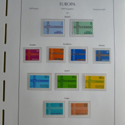 Collection timbres d'Europa CEPT 1956-1979 neufs** complet en un album.
