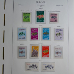 Collection timbres d'Europa CEPT 1956-1979 neufs** complet en un album.