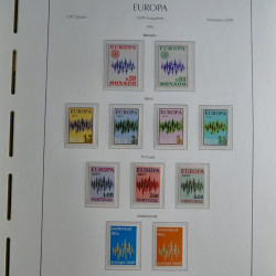 Collection timbres d'Europa CEPT 1956-1979 neufs** complet en un album.