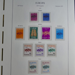 Collection timbres d'Europa CEPT 1956-1979 neufs** complet en un album.