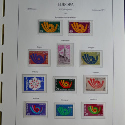 Collection timbres d'Europa CEPT 1956-1979 neufs** complet en un album.
