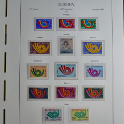 Collection timbres d'Europa CEPT 1956-1979 neufs** complet en un album.