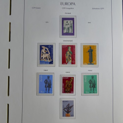 Collection timbres d'Europa CEPT 1956-1979 neufs** complet en un album.