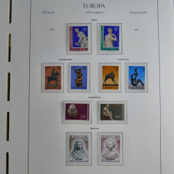 Collection timbres d'Europa CEPT 1956-1979 neufs** complet en un album.