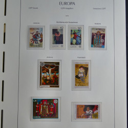 Collection timbres d'Europa CEPT 1956-1979 neufs** complet en un album.