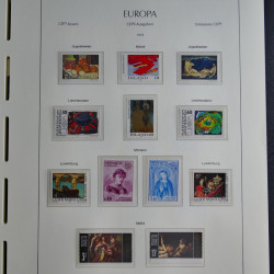 Collection timbres d'Europa CEPT 1956-1979 neufs** complet en un album.