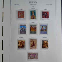 Collection timbres d'Europa CEPT 1956-1979 neufs** complet en un album.