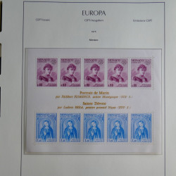 Collection timbres d'Europa CEPT 1956-1979 neufs** complet en un album.