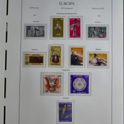 Collection timbres d'Europa CEPT 1956-1979 neufs** complet en un album.