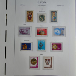 Collection timbres d'Europa CEPT 1956-1979 neufs** complet en un album.