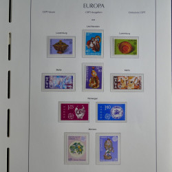 Collection timbres d'Europa CEPT 1956-1979 neufs** complet en un album.