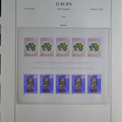 Collection timbres d'Europa CEPT 1956-1979 neufs** complet en un album.