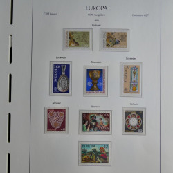Collection timbres d'Europa CEPT 1956-1979 neufs** complet en un album.