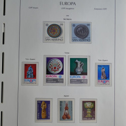 Collection timbres d'Europa CEPT 1956-1979 neufs** complet en un album.