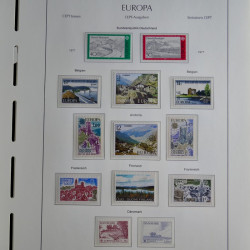 Collection timbres d'Europa CEPT 1956-1979 neufs** complet en un album.