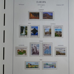 Collection timbres d'Europa CEPT 1956-1979 neufs** complet en un album.