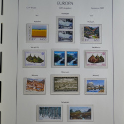 Collection timbres d'Europa CEPT 1956-1979 neufs** complet en un album.