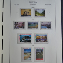 Collection timbres d'Europa CEPT 1956-1979 neufs** complet en un album.