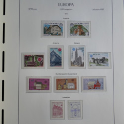 Collection timbres d'Europa CEPT 1956-1979 neufs** complet en un album.