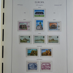 Collection timbres d'Europa CEPT 1956-1979 neufs** complet en un album.