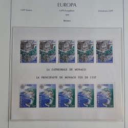 Collection timbres d'Europa CEPT 1956-1979 neufs** complet en un album.