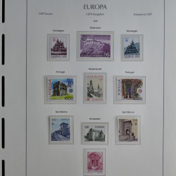 Collection timbres d'Europa CEPT 1956-1979 neufs** complet en un album.