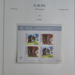 Collection timbres d'Europa CEPT 1956-1979 neufs** complet en un album.